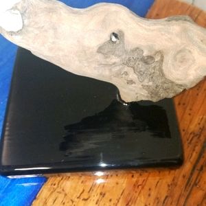 Starry night wood sculpture